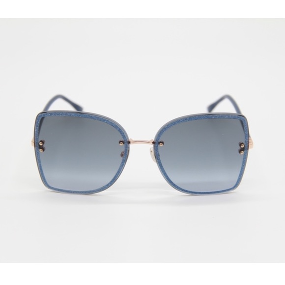 NEW JIMMY CHOO SUNGLASSES JIMMY CHOO LETI/S LKS BLUE WOMEN’S EYEWEAR JIMMY CHOO - Picture 4 of 11
